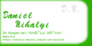 daniel mihalyi business card